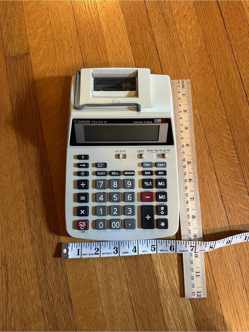 Canon P23-DH III Desktop Printing Calculator, Battery, Large Display, Large Key